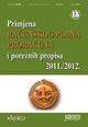 PRIMJENA RAČUNSKOG PLANA PRORAČUNA I POREZNIH PROPISA 2011./2012.